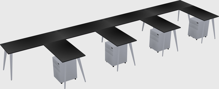 Modern L-shaped Office Desk