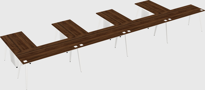 Modern l-shaped office desk