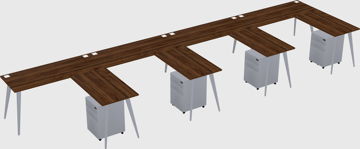 Modern L-shaped Office Desk