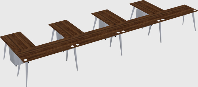 Modern l-shaped office desk