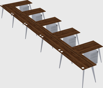 Modern l-shaped office desk