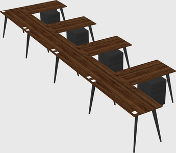 Modern l-shaped office desk
