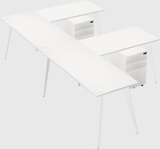 Modern l-shaped office desk
