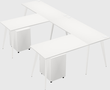Modern l-shaped office desk