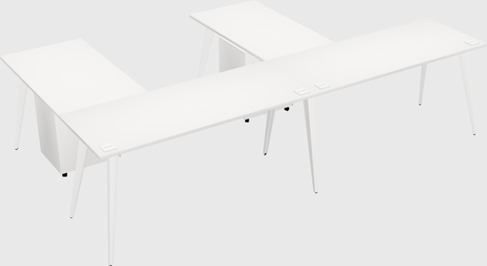 Modern l-shaped office desk