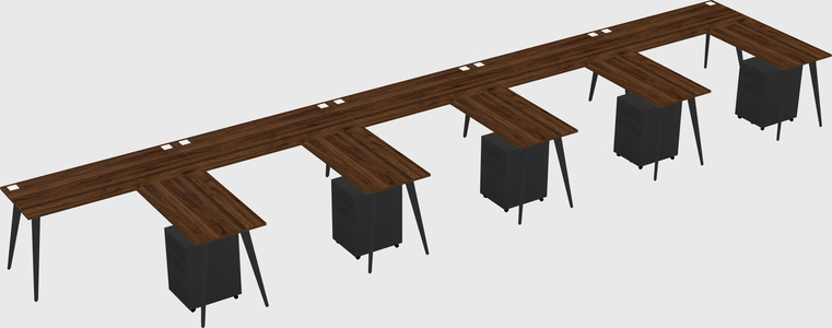 Modern L-shaped Office Desk