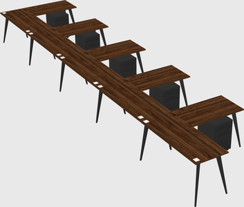 Modern l-shaped office desk