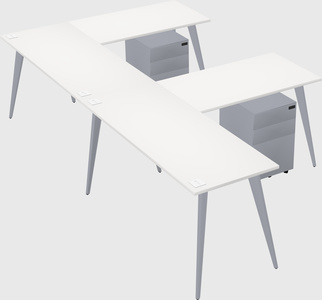 Modern l-shaped office desk