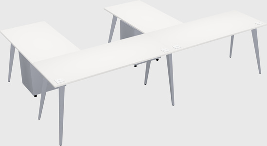 Modern l-shaped office desk