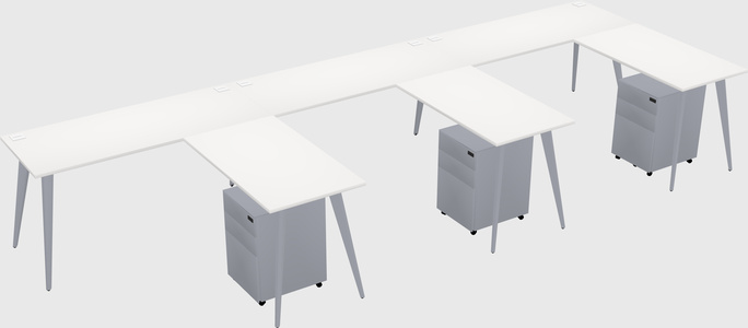 Modern L-shaped Office Desk
