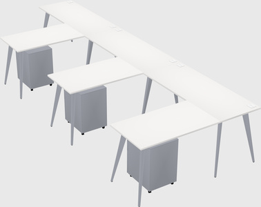 Modern l-shaped office desk
