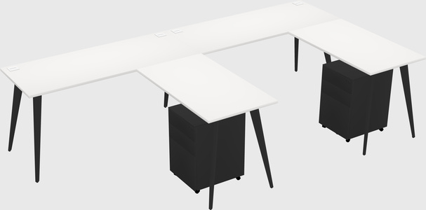 Modern L-shaped Office Desk