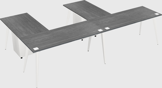 Modern l-shaped office desk