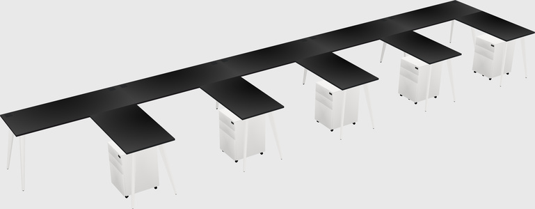 Modern L-shaped Office Desk