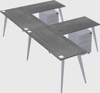 Modern l-shaped office desk