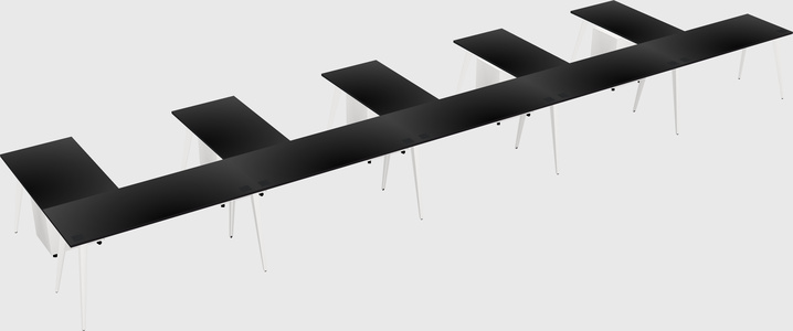 Modern l-shaped office desk