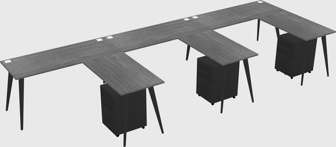 Modern L-shaped Office Desk