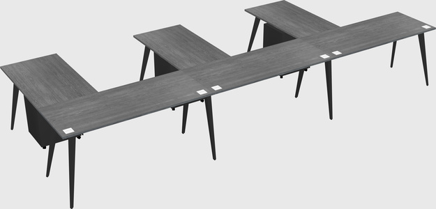 Modern l-shaped office desk