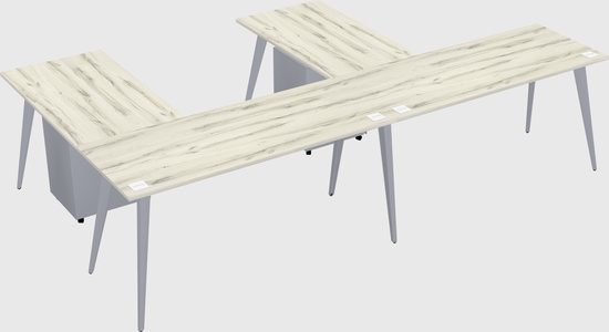 Modern l-shaped office desk