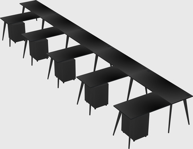 Modern l-shaped office desk