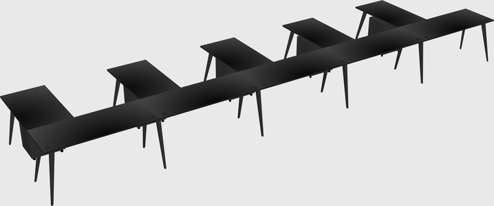 Modern l-shaped office desk