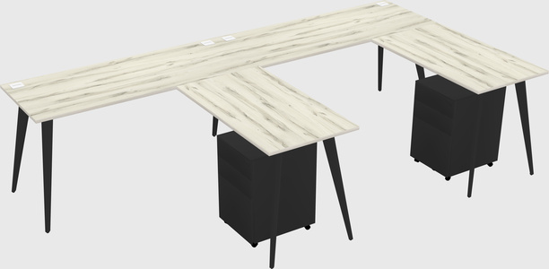 Modern L-shaped Office Desk