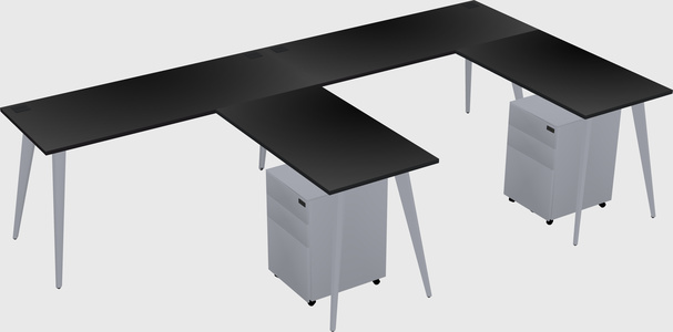 Modern L-shaped Office Desk