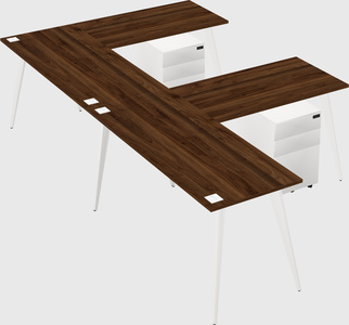 Modern l-shaped office desk