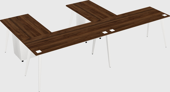 Modern l-shaped office desk