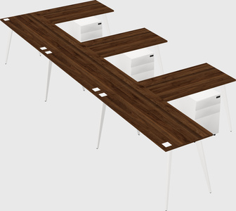Modern l-shaped office desk