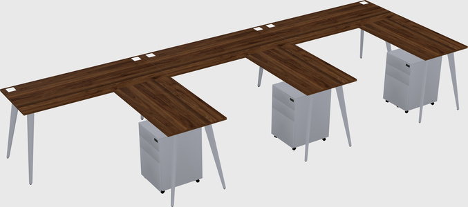 Modern L-shaped Office Desk