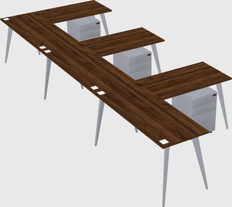 Modern l-shaped office desk