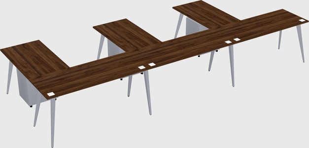 Modern l-shaped office desk