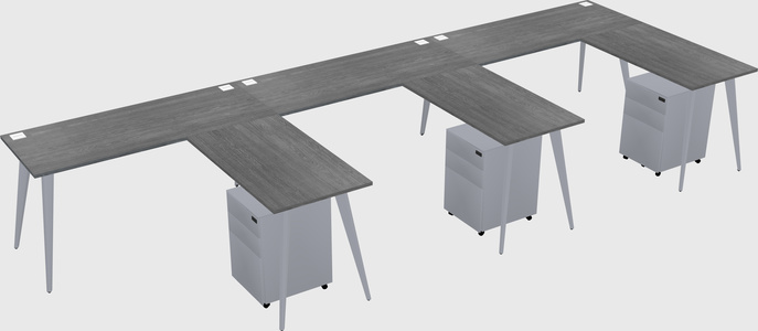 Modern L-shaped Office Desk
