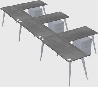 Modern l-shaped office desk