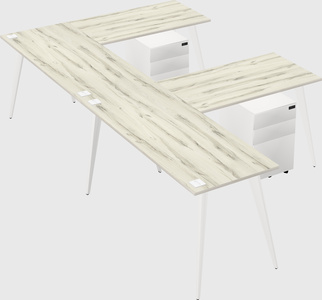 Modern l-shaped office desk