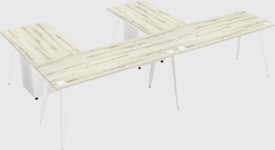 Modern l-shaped office desk