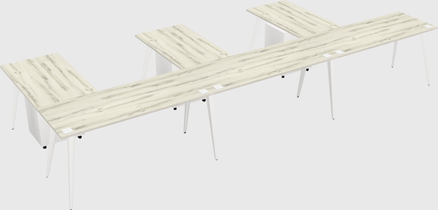 Modern l-shaped office desk