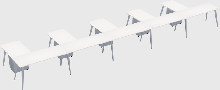 Modern l-shaped office desk