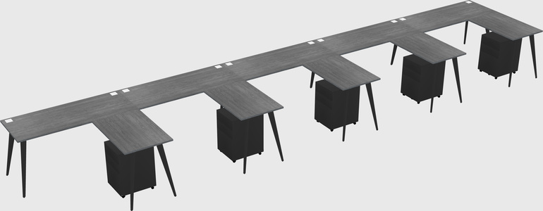 Modern L-shaped Office Desk