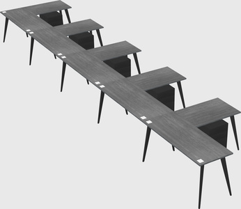 Modern l-shaped office desk