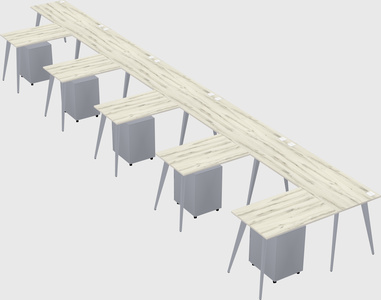 Modern l-shaped office desk