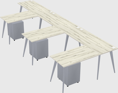 Modern l-shaped office desk