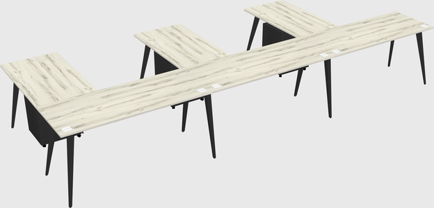 Modern l-shaped office desk