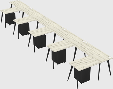 Modern l-shaped office desk
