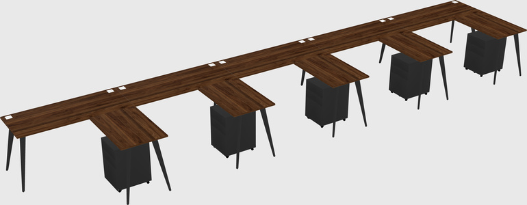 Modern L-shaped Office Desk