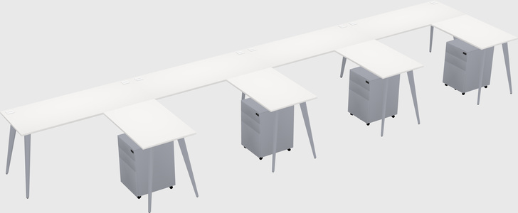 Modern L-shaped Office Desk