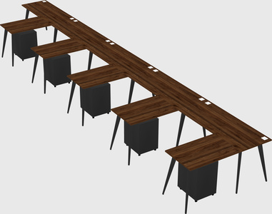 Modern l-shaped office desk
