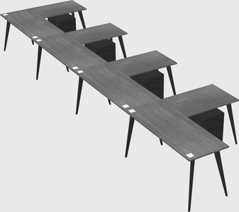 Modern l-shaped office desk