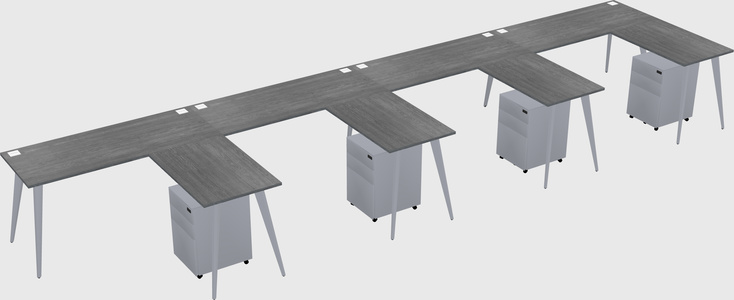 Modern L-shaped Office Desk